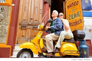 Couple that has Medicare supplement plan n on scooter