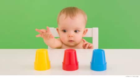Baby makes choice from three options